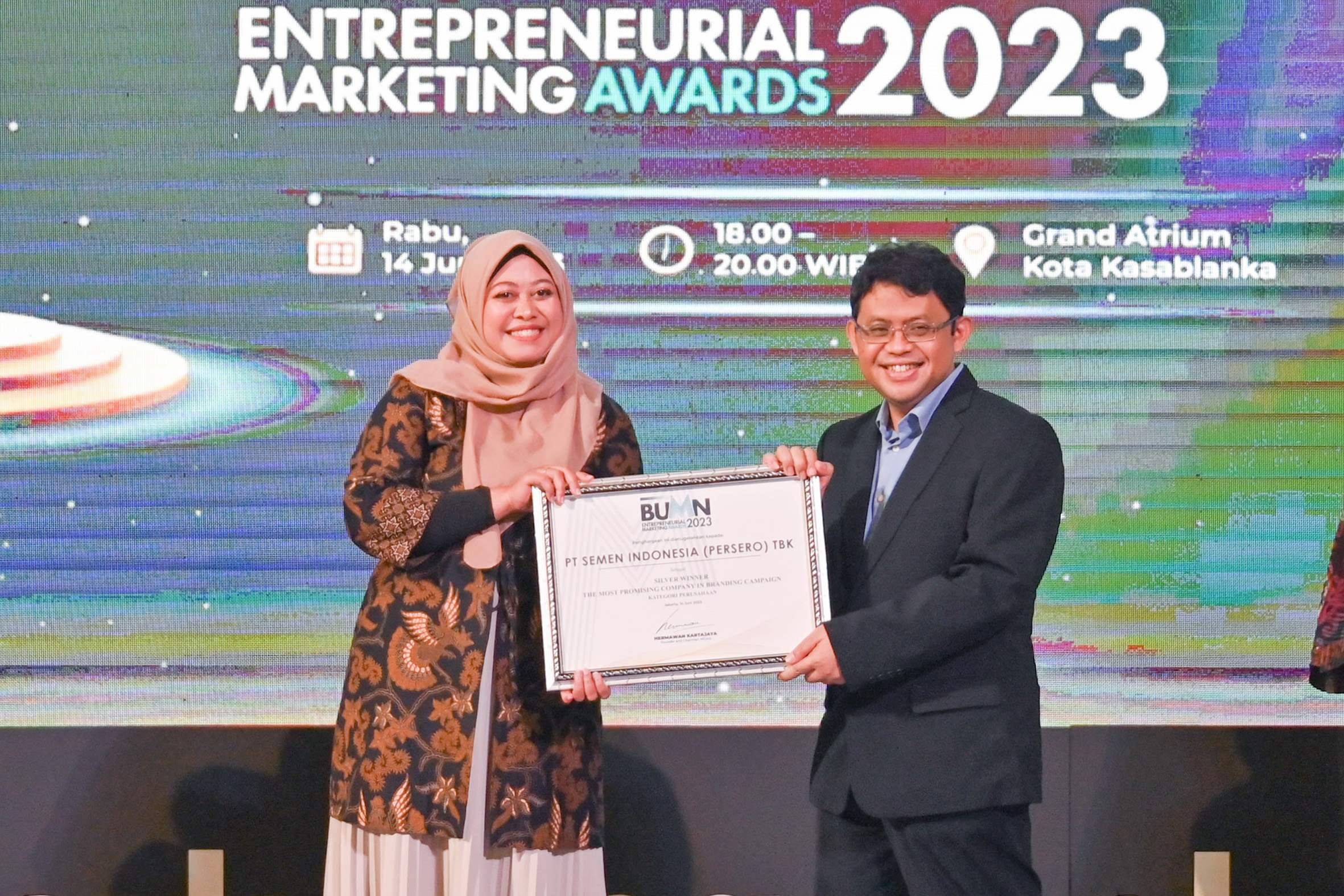 Successfully Maintaining Semen Gresik Brand as Top Building Material Product, SIG achieved BUMN Entrepreneurial Marketing Awards 2023
